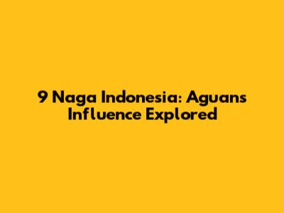 9 Naga Indonesia: Aguan's Influence Explored