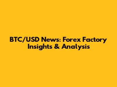 BTC/USD News: Forex Factory Insights & Analysis