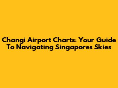 Changi Airport Charts: Your Guide To Navigating Singapore's Skies