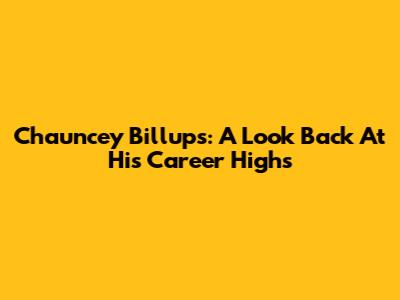 Chauncey Billups: A Look Back At His Career Highs