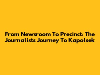 From Newsroom To Precinct: The Journalist's Journey To Kapolsek