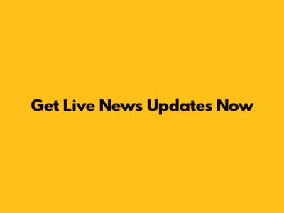Get Live News Updates Now