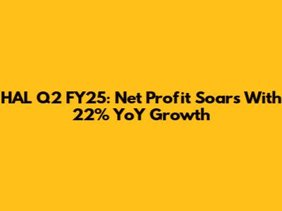 HAL Q2 FY25: Net Profit Soars With 22% YoY Growth