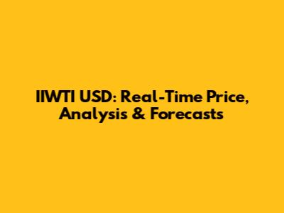 IIWTI USD: Real-Time Price, Analysis & Forecasts