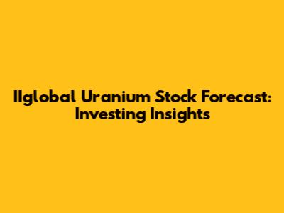 IIglobal Uranium Stock Forecast: Investing Insights