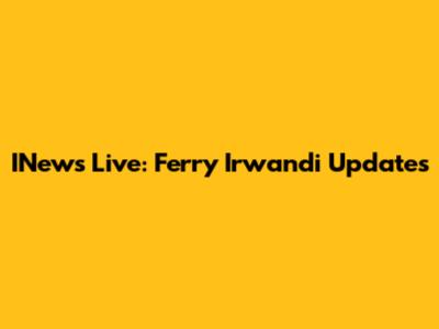 INews Live: Ferry Irwandi Updates