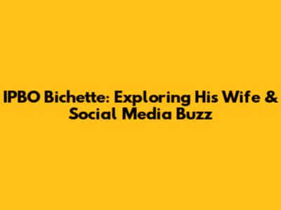 IPBO Bichette: Exploring His Wife & Social Media Buzz