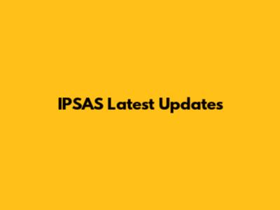 IPSAS Latest Updates