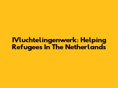 IVluchtelingenwerk: Helping Refugees In The Netherlands