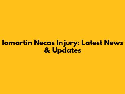 Iomartin Necas Injury: Latest News & Updates
