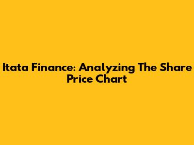 Itata Finance: Analyzing The Share Price Chart