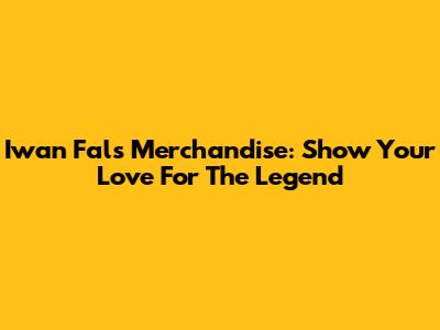 Iwan Fals Merchandise: Show Your Love For The Legend