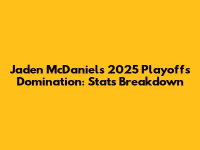 Jaden McDaniels' 2025 Playoffs Domination: Stats Breakdown