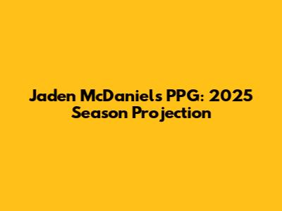 Jaden McDaniels PPG: 2025 Season Projection