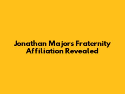 Jonathan Majors' Fraternity Affiliation Revealed
