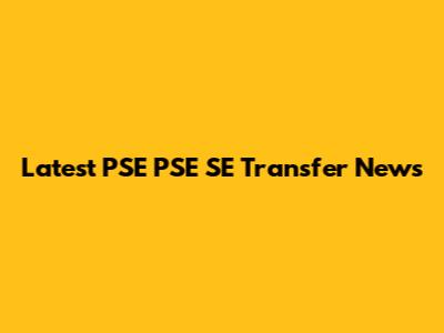 Latest PSE PSE SE Transfer News