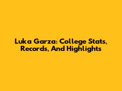 Luka Garza: College Stats, Records, And Highlights
