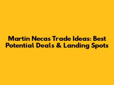 Martin Necas Trade Ideas: Best Potential Deals & Landing Spots