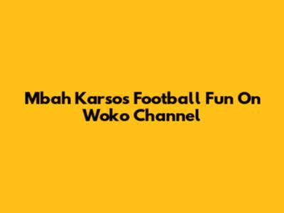 Mbah Karso's Football Fun On Woko Channel