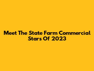 Meet The State Farm Commercial Stars Of 2023