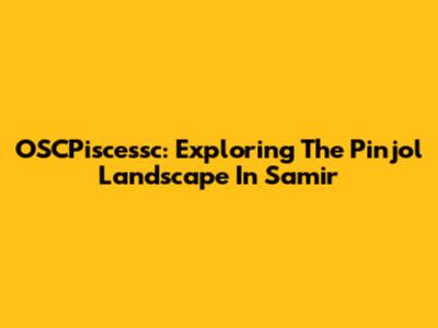 OSCPiscessc: Exploring The Pinjol Landscape In Samir