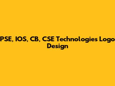 PSE, IOS, CB, CSE Technologies Logo Design
