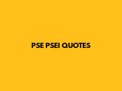 PSE PSEI QUOTES
