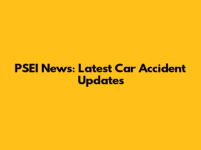 PSEI News: Latest Car Accident Updates