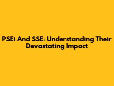 PSEi And SSE: Understanding Their Devastating Impact