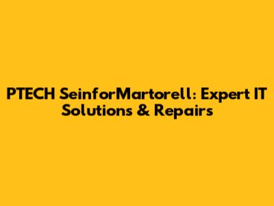 PTECH SeinforMartorell: Expert IT Solutions & Repairs
