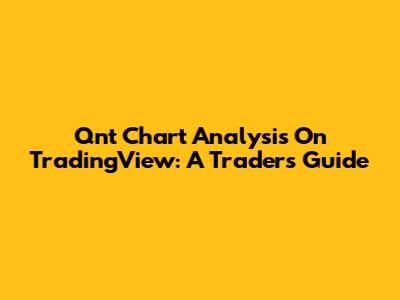 Qnt Chart Analysis On TradingView: A Trader's Guide
