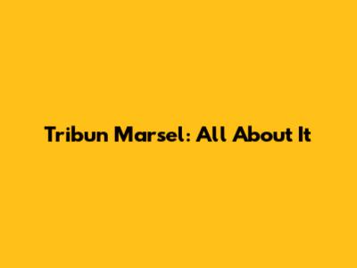 Tribun Marsel: All About It