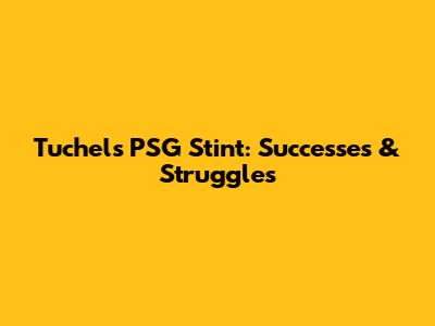 Tuchel's PSG Stint: Successes & Struggles