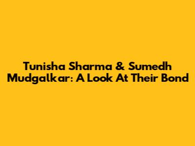 Tunisha Sharma & Sumedh Mudgalkar: A Look At Their Bond